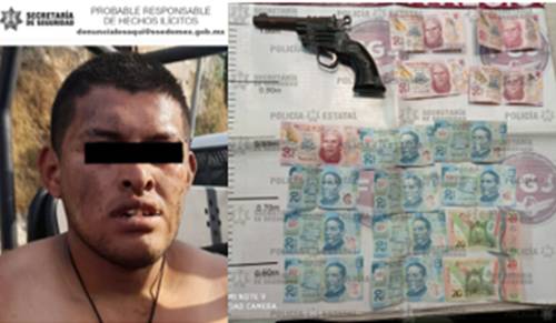 Tras corretiza y a petición de pasajeros, detienen a ladrón de combi en Naucalpan